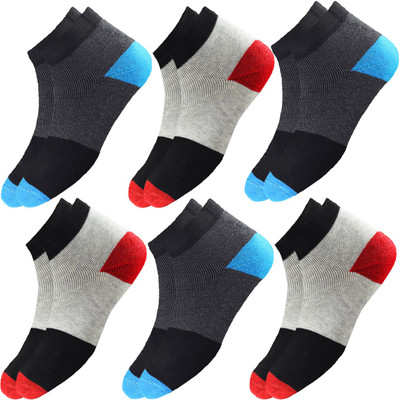 HICODE Men Self Design Ankle Length(Pack of 6)