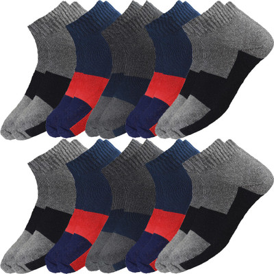 HICODE Men & Women Self Design Ankle Length(Pack of 10)