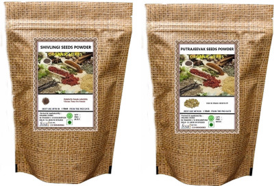 ORGANIC HERBS SHIVLINGI SEEDS POWDER & PUTRAJEEVAK SEEDS POWDER 50 GM EACH(2 x 50 g)