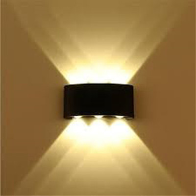 Goldstar Step Light Wall Lamp With Bulb(Pack of 3)