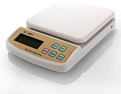 curve creation Digital 10kg x 1g Kitchen Scale Balance Multi-purpose weight measuring machine Weighing Scale(White)