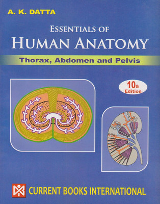Essentials Of Human Anatomy Thorax Abdomen & Pelvis Vol-I 10Ed(Paperback, Datta)
