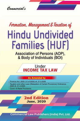 Commercial Law Publishers Formation, management & taxation of Hindu Undivided Families Under Income Tax Law by Ram Dutt Sharma Edition 2020(Paperback, Ram Dutt Sharma)