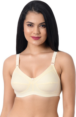INNER TOUCH broad strap bra Women Full Coverage Non Padded Bra(Beige)