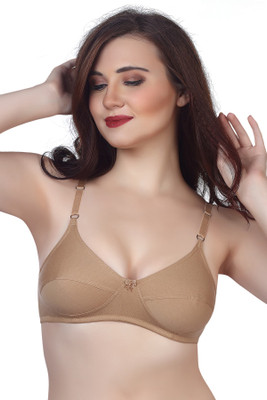V Star HANA Women Full Coverage Non Padded Bra(Beige)