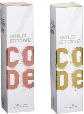 Wild Stone (1 Copper + 1 Gold) - 120ml - CG_03 Body Spray  -  For Men(240 ml, Pack of 2)
