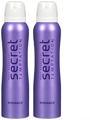 secret temptation Romance deo 150ml*2pc M-2 Deodorant Spray  -  For Women(300 ml, Pack of 2)