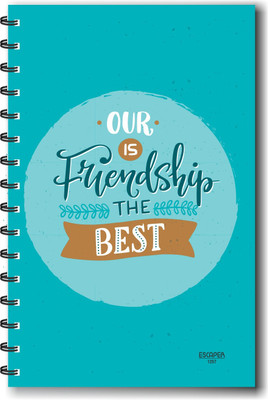 ESCAPER Our Friendship is the Best Friendship (Ruled - A5 Size) Designer Notebook A5 Notebook Ruled 160 Pages(Multicolor)