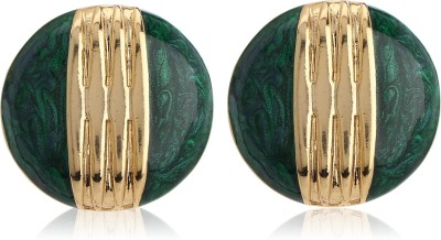 Estele Enamel Collection Stone Stud Earring