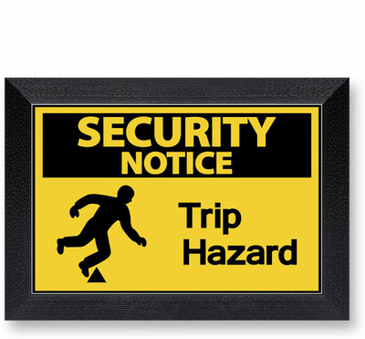 Ritwika's Security Notice Trip Hazard Emergency Sign
