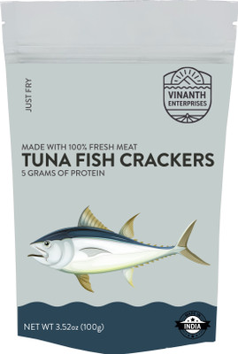 vinanth TUNAFISH CRACKERS / PAPPAD Fryums(100 g)