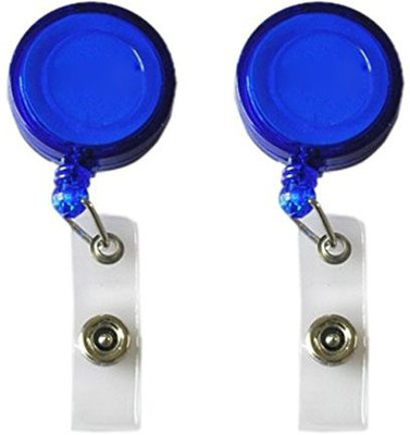 SGD Plastic ID Badge Holder, ID Badge Reel(Pack of 2)