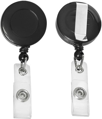 SGD Plastic ID Badge Holder, ID Badge Reel(Pack of 2)