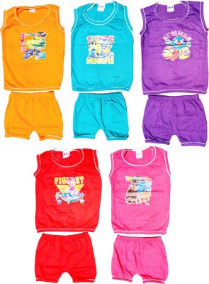 Welo Boys Casual T-shirt Shorts(Multicolor_2)