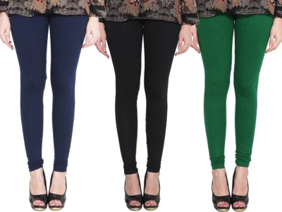 Clarita Churidar  Western Wear Legging(Dark Blue, Dark Green, Black, Solid)