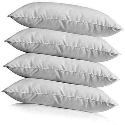 Changers Polyester Fibre Abstract Sleeping Pillow Pack of 4(White)