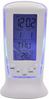 Lariox Digital White Clock