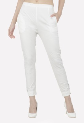 NEYSA Regular Fit Women White Trousers