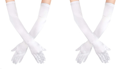 KITTUU Cotton Arm Sleeve For Men & Women(Free, White)