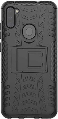 Lustree Back Cover for SAMSUNG GALAXY M11(Black, Shock Proof, Pack of: 1)