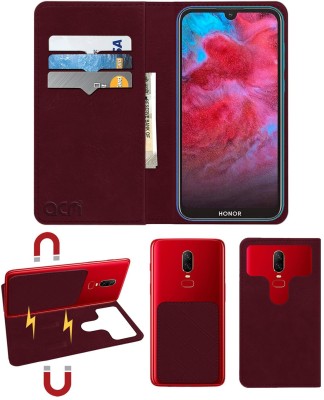 ACM Flip Cover for Honor 8S 2020(Maroon, Cases with Holder, Pack of: 1)