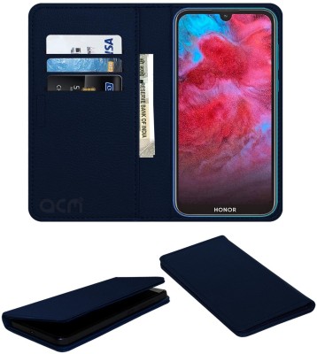 ACM Flip Cover for Honor 8S 2020(Blue, Cases with Holder, Pack of: 1)