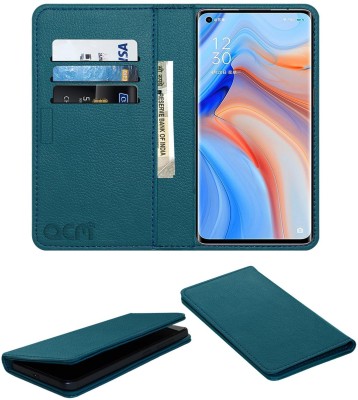 ACM Flip Cover for Oppo Reno4 Pro 5G(Blue, Cases with Holder, Pack of: 1)