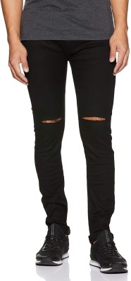 UPPER FIT Super Skinny Men Black Jeans