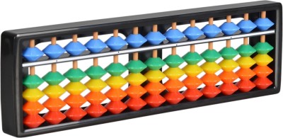 Prof. Simon 13 Digit Abacus Soroban with colorful beads, Kids Maths learing Tool(Multicolor)