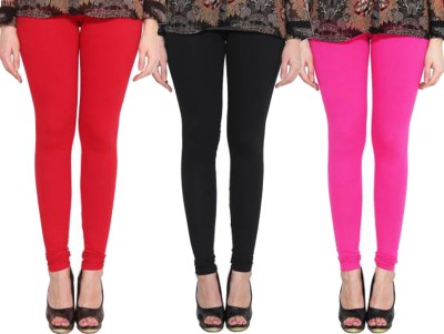 Clarita Churidar  Western Wear Legging(Red, Black, Pink, Solid)