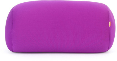 ORKA Plain Microbeads Solid Bolster Pack of 1(Violet)