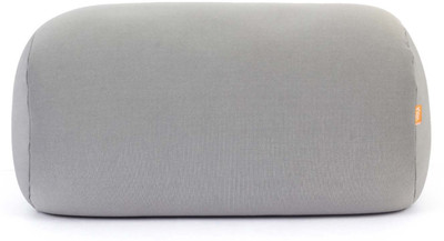 ORKA Plain Microbeads Solid Bolster Pack of 1(Grey)