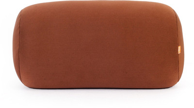 ORKA Plain Microbeads Solid Bolster Pack of 1(Brown)
