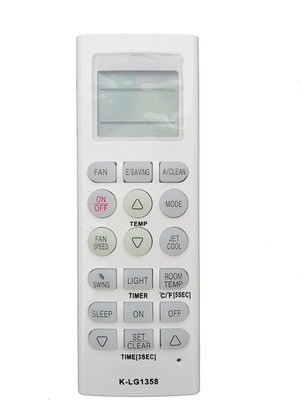 LipiWorld K-1358 Universal AC Remote Compatible with  AC LG Remote Controller(White)