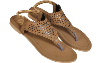 STYRAFEET Women Flats(Brown , 8)
