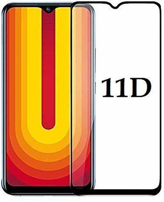 Tamrat Edge To Edge Tempered Glass for Easy Install Full Screen Coverage Tempered Glass Screen Guard Protector 11D for VIVO U10(Pack of 1)