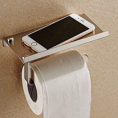 HANDY Multipurpose Shelf With Bathroom Paper holder and Mobile Stand Stainless Steel Toilet Paper Holder deal from flipkart