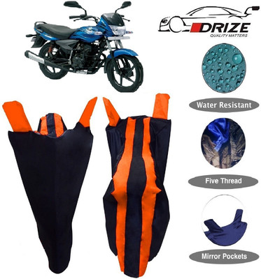 V VINTON Two Wheeler Cover for Bajaj(Platina 100 DTS-i, Orange)