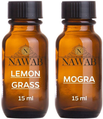 NAWAB Lemongrass and Mogra Aroma Diffuser Oil(30 ml)