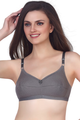 V Star Women Full Coverage Non Padded Bra(Grey)