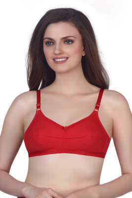 V Star Women Full Coverage Non Padded Bra(Red)