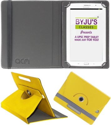 ACM Flip Cover for Byju Learning Tab 10.1 Inch(Yellow, Cases with Holder, Pack of: 1)