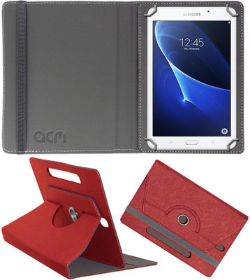 ACM Flip Cover for Samsung Galaxy Tab A 7 inch(Red, Cases with Holder, Pack of: 1)