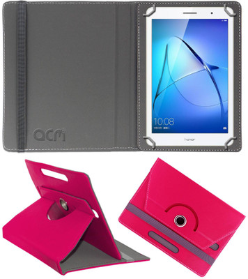ACM Flip Cover for Honor MediaPad T3 8 inch(Pink, Cases with Holder, Pack of: 1)
