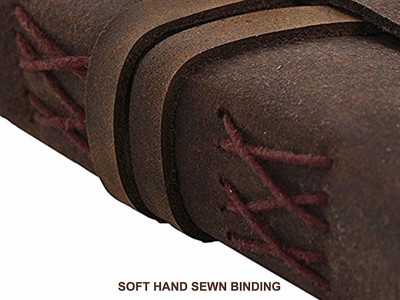 Rjkart Handmade A4 Diary Unruled 200 Pages(Brown)