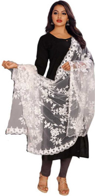 klal and sons Net Embroidered Women Dupatta