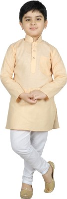 SG YUVRAJ Boys Festive & Party Kurta and Pyjama Set(Gold Pack of 1)