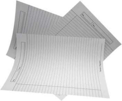 SHARMA BUSINESS RULED A4 100 gsm A4 paper(Set of 3, White, Black)