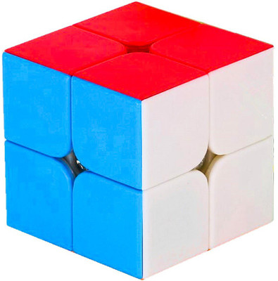 D ETERNAL MoYu 2x2 High Speed Stickerless Magic Cube Puzzle Toys(1 Pieces)