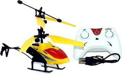 Kid Kraze 2-in-1 Flying Outdoor Exceed Induction Helicopter with Remote_898(Yellow)